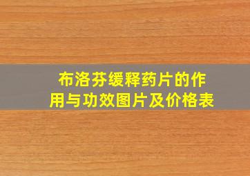 布洛芬缓释药片的作用与功效图片及价格表