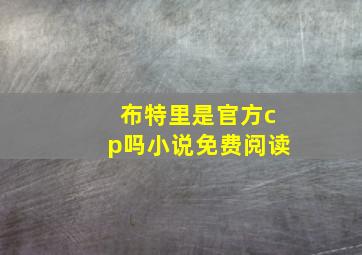 布特里是官方cp吗小说免费阅读