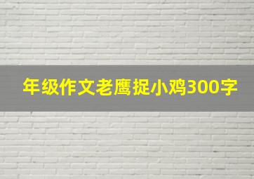 年级作文老鹰捉小鸡300字