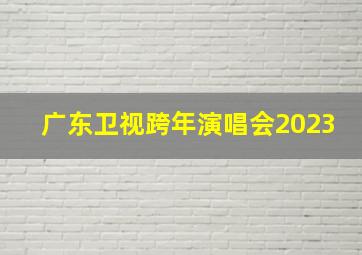 广东卫视跨年演唱会2023