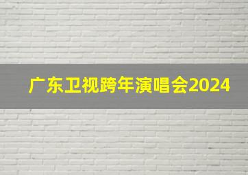 广东卫视跨年演唱会2024