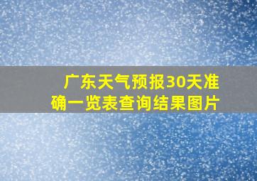 广东天气预报30天准确一览表查询结果图片