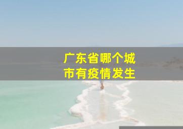 广东省哪个城市有疫情发生