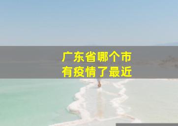 广东省哪个市有疫情了最近