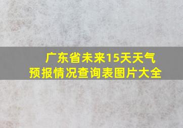 广东省未来15天天气预报情况查询表图片大全