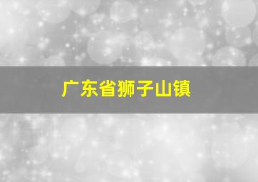 广东省狮子山镇