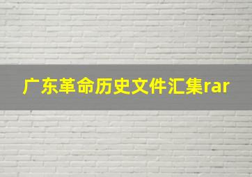 广东革命历史文件汇集rar