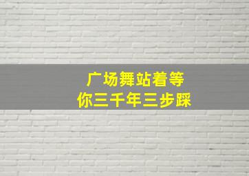 广场舞站着等你三千年三步踩