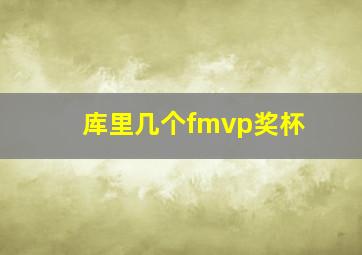 库里几个fmvp奖杯