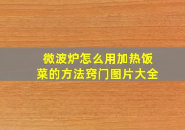 微波炉怎么用加热饭菜的方法窍门图片大全