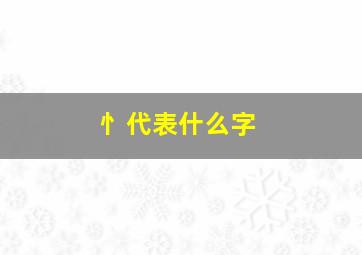 忄代表什么字