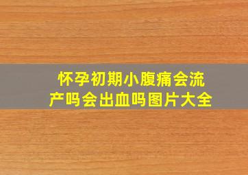 怀孕初期小腹痛会流产吗会出血吗图片大全