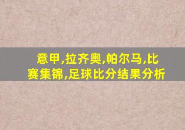 意甲,拉齐奥,帕尔马,比赛集锦,足球比分结果分析