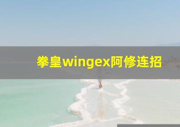 拳皇wingex阿修连招