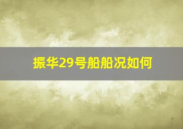 振华29号船船况如何