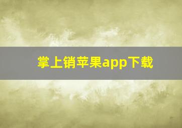 掌上销苹果app下载