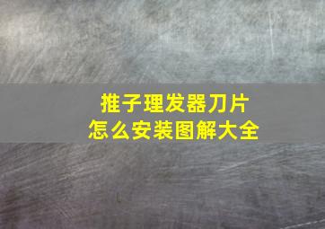 推子理发器刀片怎么安装图解大全