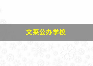 文莱公办学校