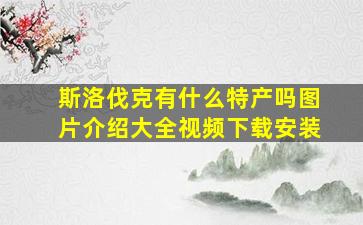 斯洛伐克有什么特产吗图片介绍大全视频下载安装