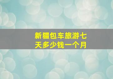 新疆包车旅游七天多少钱一个月