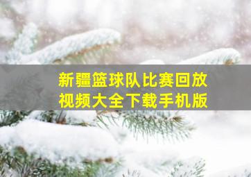 新疆篮球队比赛回放视频大全下载手机版