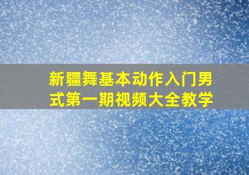 新疆舞基本动作入门男式第一期视频大全教学