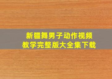 新疆舞男子动作视频教学完整版大全集下载