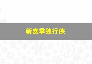 新赛季独行侠