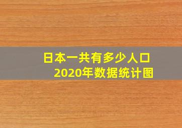 日本一共有多少人口2020年数据统计图