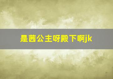 是茜公主呀殿下啊jk