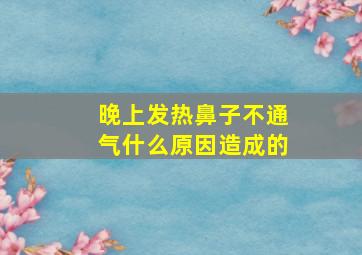 晚上发热鼻子不通气什么原因造成的