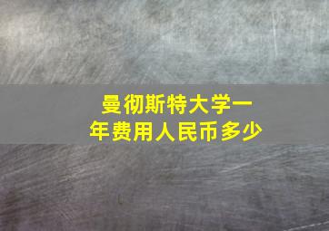 曼彻斯特大学一年费用人民币多少