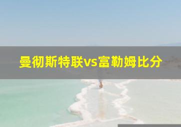 曼彻斯特联vs富勒姆比分