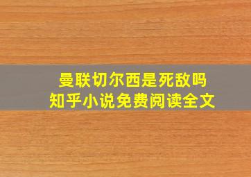 曼联切尔西是死敌吗知乎小说免费阅读全文