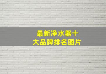 最新净水器十大品牌排名图片