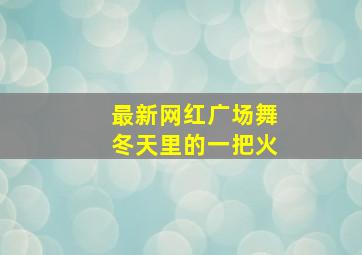 最新网红广场舞冬天里的一把火