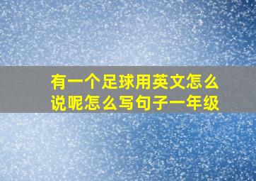 有一个足球用英文怎么说呢怎么写句子一年级