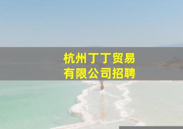 杭州丁丁贸易有限公司招聘