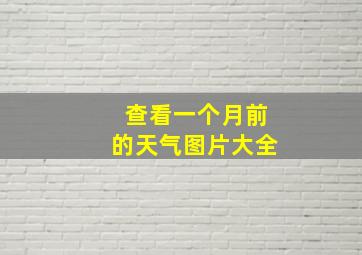 查看一个月前的天气图片大全