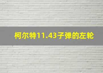 柯尔特11.43子弹的左轮