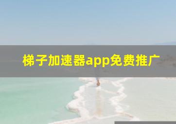 梯子加速器app免费推广