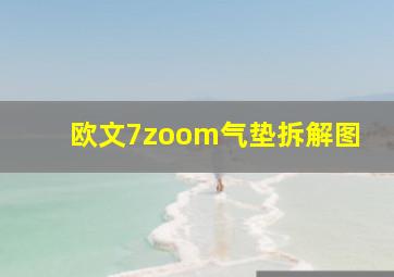 欧文7zoom气垫拆解图