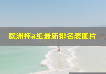 欧洲杯a组最新排名表图片