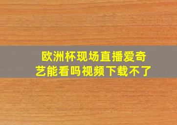 欧洲杯现场直播爱奇艺能看吗视频下载不了