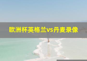 欧洲杯英格兰vs丹麦录像