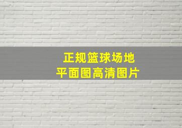 正规篮球场地平面图高清图片