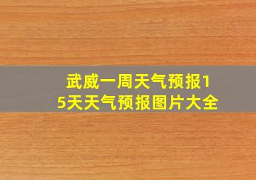 武威一周天气预报15天天气预报图片大全