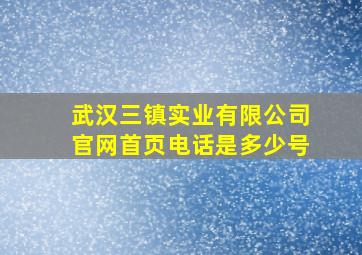 武汉三镇实业有限公司官网首页电话是多少号