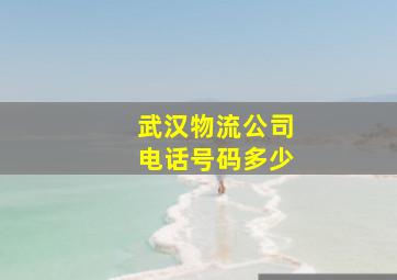 武汉物流公司电话号码多少