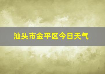 汕头市金平区今日天气